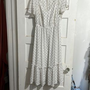 Ankle length Polka Dot Dress